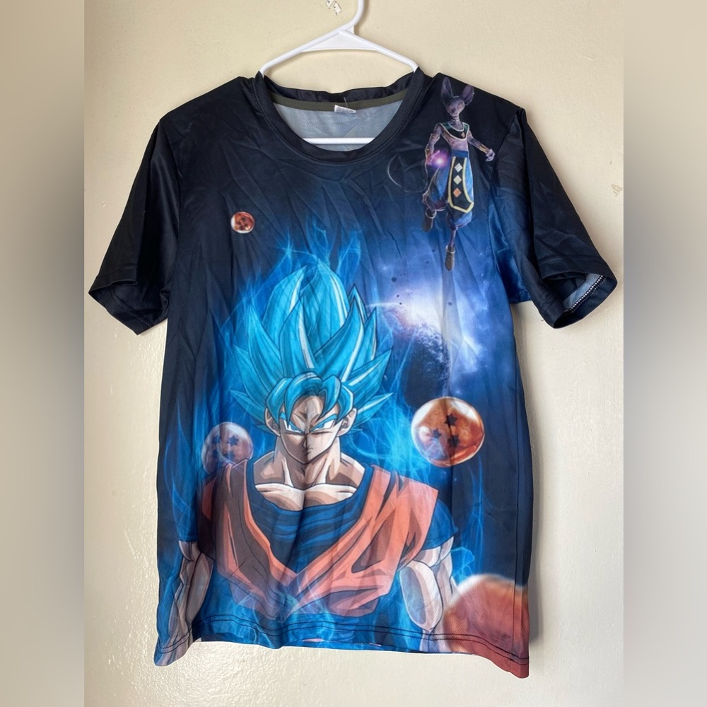 dragon ball z AOP custom M anime shirt